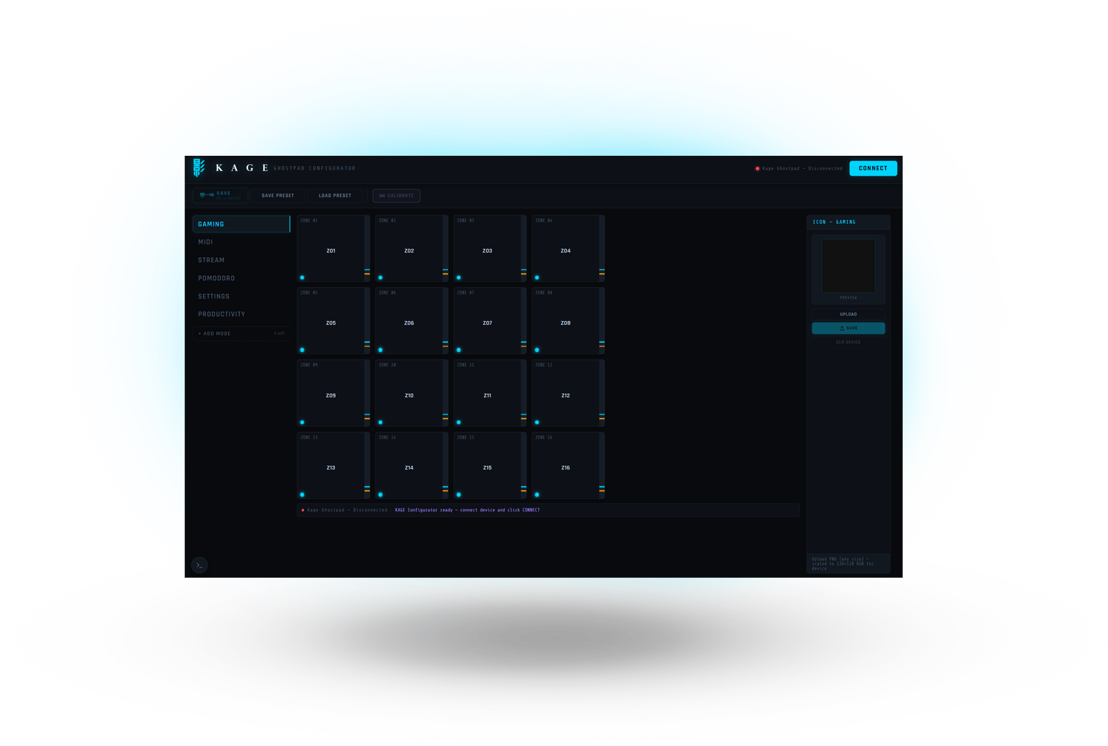 KAGE GhostPad Configurator