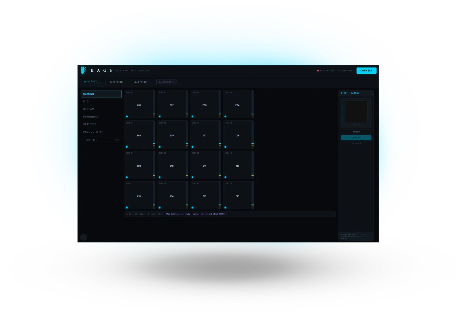 KAGE GhostPad Configurator